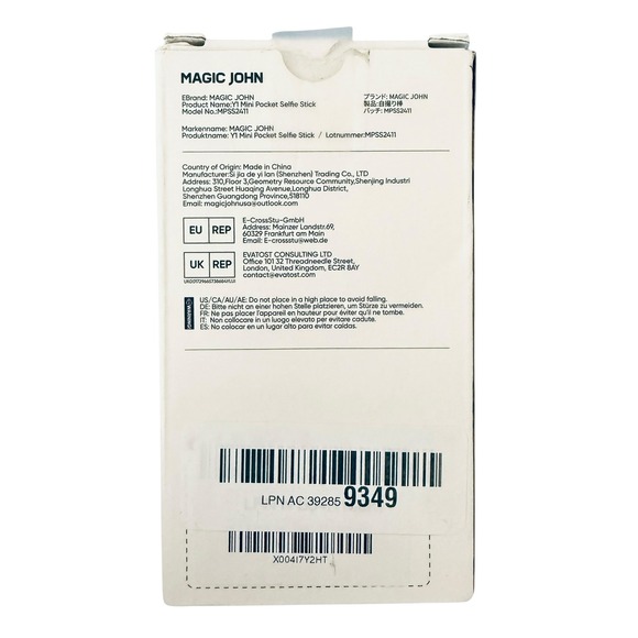 Magic John Mini Pocket Selfie Stick Tripod with 2 Dimmable Fill Lights & Remote - Picture 4 of 11